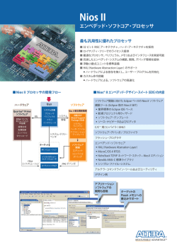 Nios II エンベデッド・ソフトコア・プロセッサ