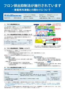 フロン排出抑制法が施行されています - 一般社団法人 日本冷凍空調