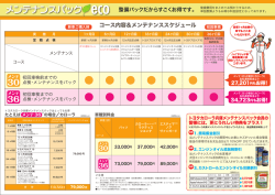 メンテナンスパック eco
