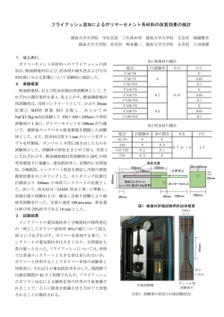 フライアッシュ添加によるポリマーセメント系材料の改質効果の検討