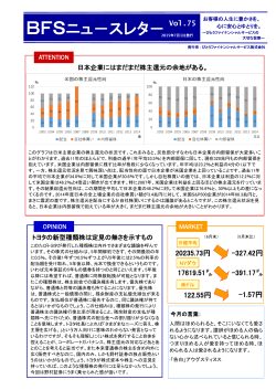 2015年7月号 No.75 「日本企業にはまだまだ株主還元の余地がある」