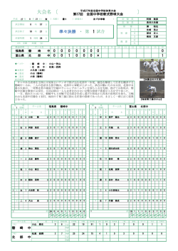 試合詳細  - 福島県中学校体育連盟