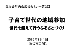 2015年8月1日 あづまこうじ - 藤沢市 自治会・町内会 | えのぽ