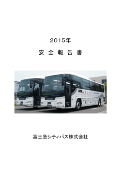 2015年 安全報告書 (PDF形式)