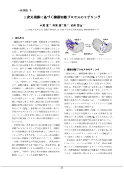 三次元画像に基づく臓器切離プロセスのモデリング