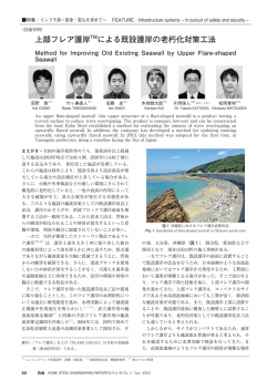 上部フレア護岸TMによる既設護岸の老朽化対策工法