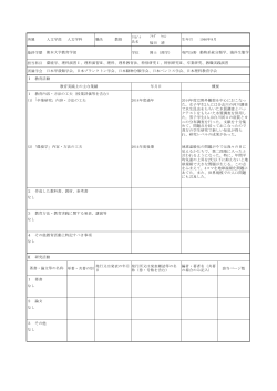 ﾌﾘｶﾞﾅ ﾌｸﾀﾞ ﾔｽｼ 氏名 福田 靖 最終学歴 学位 博士（理学） 専門分野 担当科