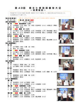H27.7.31 第43回 東北七県珠算競技大会
