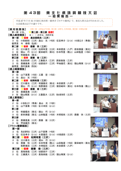 H27.7.31 第43回 東北七県珠算競技大会