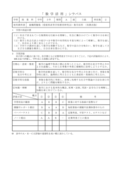 数学活用 - 八幡浜高等学校
