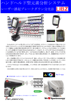 ハンドヘルド型元素分析システム