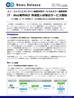 業務提携背景 - エン・ジャパン株式会社