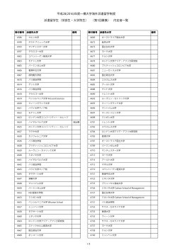 学部生・大学院生） 〈第1回募集 - 一橋大学 国際教育センター・国際課