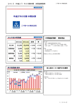 100期中間 決算説明会プレゼンテーションPDF（890KB）