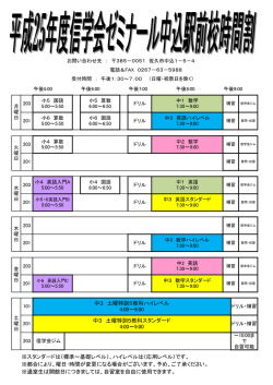 ※スタンダードは〈標準～基礎レベル〉、ハイレベルは〈応用