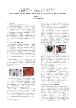 内受容感覚とバイオフィードバックに注目した 筋電情報
