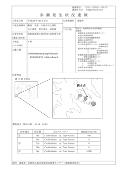 赤 潮 発 生 状 況 速 報
