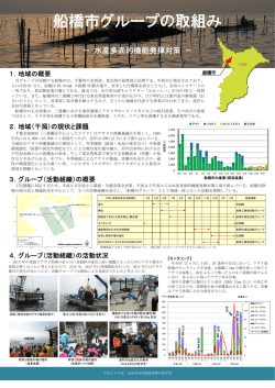 船橋市グループ - 水産多面的機能発揮対策情報サイト｜ひとうみ.jp