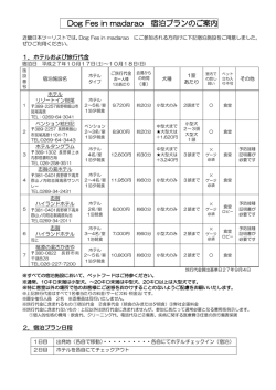 Dog Fes in madarao 宿泊プランのご案内