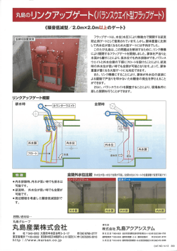丸島のリンクアップゲート(バランスウエイト型フラップゲート)