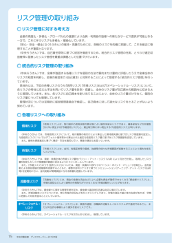 リスク管理の取り組み（PDF:503KB）