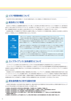リスク管理とコンプライアンスについて
