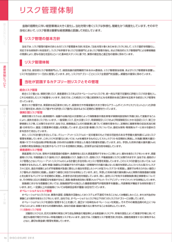 リスク管理体制