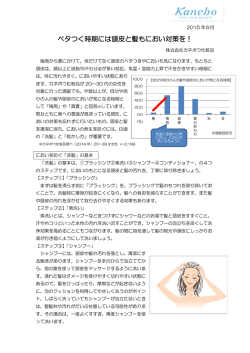 ベタつく時期には頭皮と髪もにおい対策を！