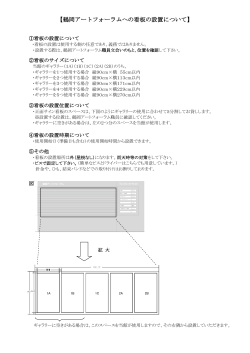 看板の設置 PDF形式 - 鶴岡アートフォーラム