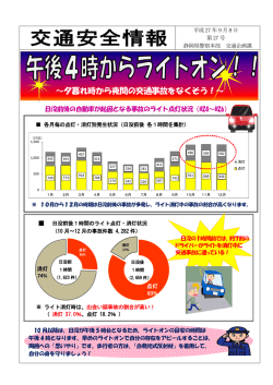 ～夕暮れ時から夜間の交通事故をなくそう！～