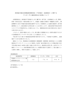 南房総市海水浴場監視業務委託（千倉地区・富浦地区）に関する