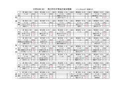 一回戦 扇大橋22試合 原中学校4試合 若洲6試合