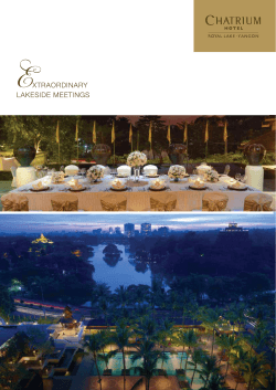 Chatrium Hotel Royal Lake Yangon Factsheet