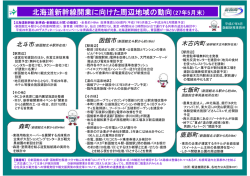 北海道新幹線開業に向けた周辺地域の動向（27年5月末）
