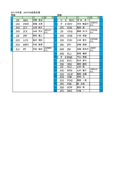 JJ2 AEA 1 J G 2 BVG JA2 DWH 2 J P 2 DDV JN2 JCY JF2 EGB