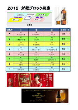 ﾓﾙﾂｶｯﾌﾟ"2015"最終結果