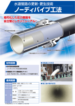 ノーディパイプ工法 - 水道用管更生・更新工法協会