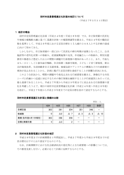 羽村市定員管理適正化計画改訂版 (サイズ：266.85KB)