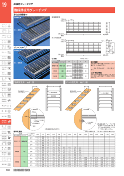 階段踏板用グレーチング