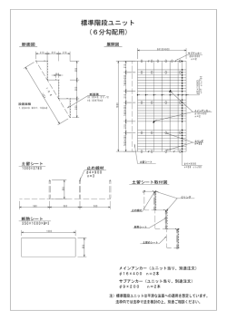 標準階段ユニット （6分勾配用）