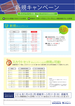 DODA新規キャンペーン（PDF：160KB）