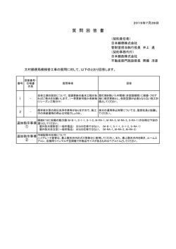 質 問 回 答 書