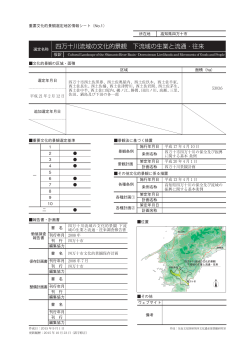 四万十川流域の文化的景観 下流域の生業と流通