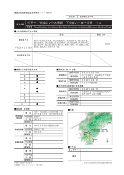 四万十川流域の文化的景観 下流域の生業と流通
