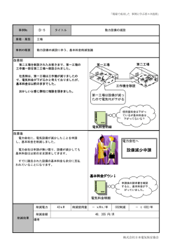 設備減少申請
