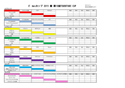 X`masカップ 2015 兼 第10回TSUBOTAKE CUP