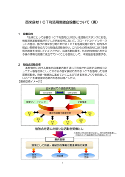 西米良村ICT利活用勉強会設置について（案）