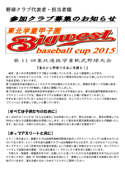 2015年 大会概要（PDF）