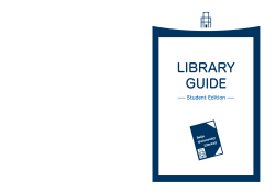 LIBRARY GUIDE -Student Edition