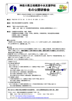 冬の公開研修会の案内（PDF 235KB）